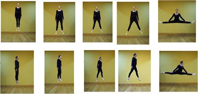 Extension of Dancer’s Legs: Increasing Angles Show Motion